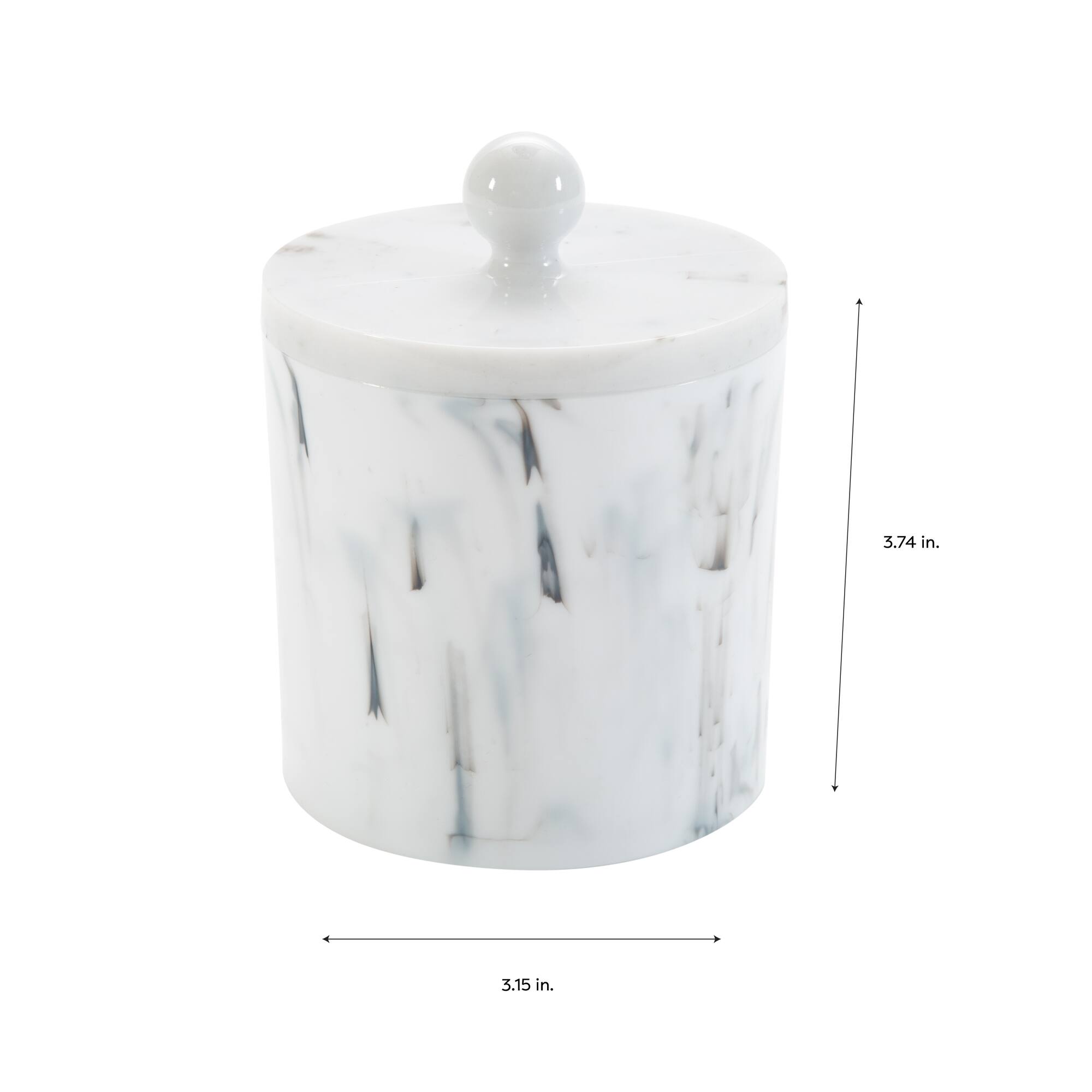 Simplify Q-Tip & Cotton Marble Holder